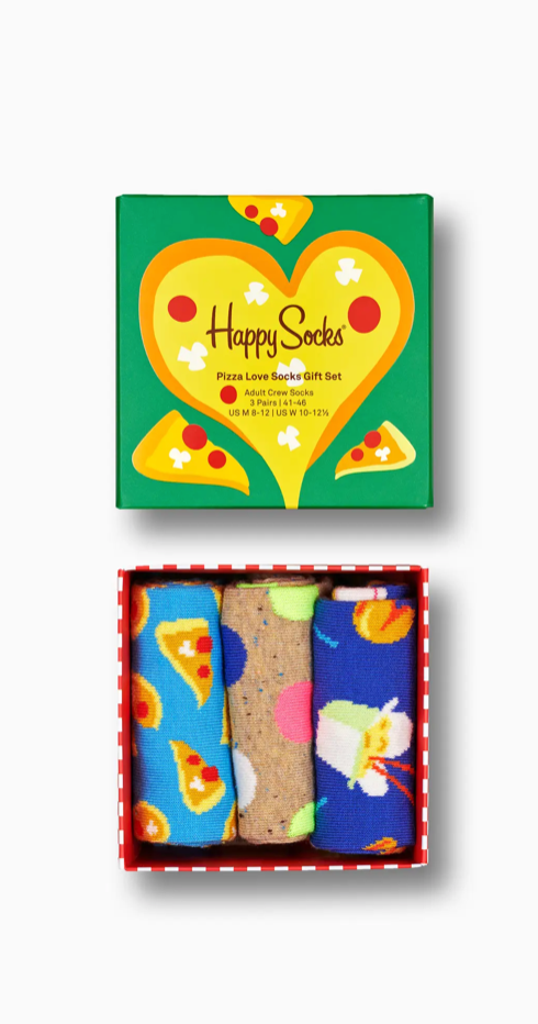 Coffret Happy Socks - Pizza Love Socks Gift Set